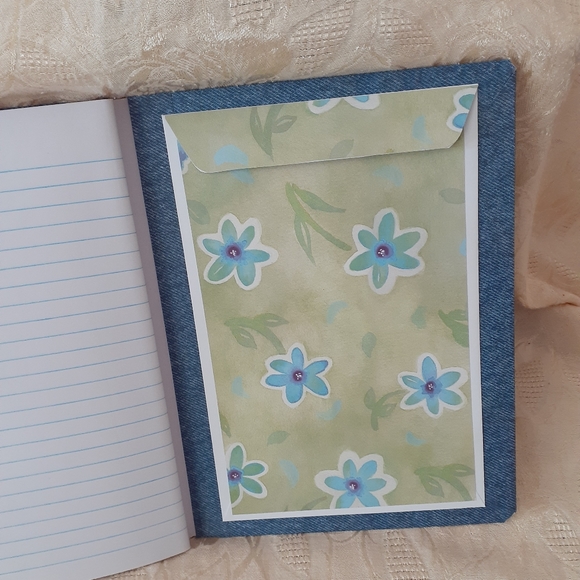 Mona Lisa Hippie Journal Handmade One of a Kind - Picture 6 of 7